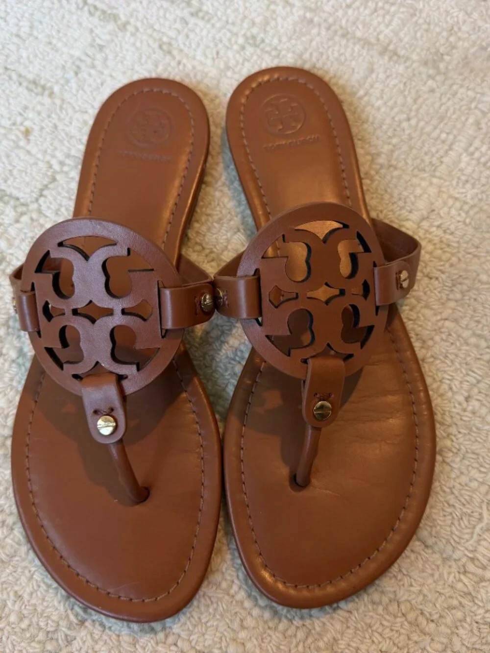 Tory Burch Size 9.5 Miller Sandal in Vintage Vachetta